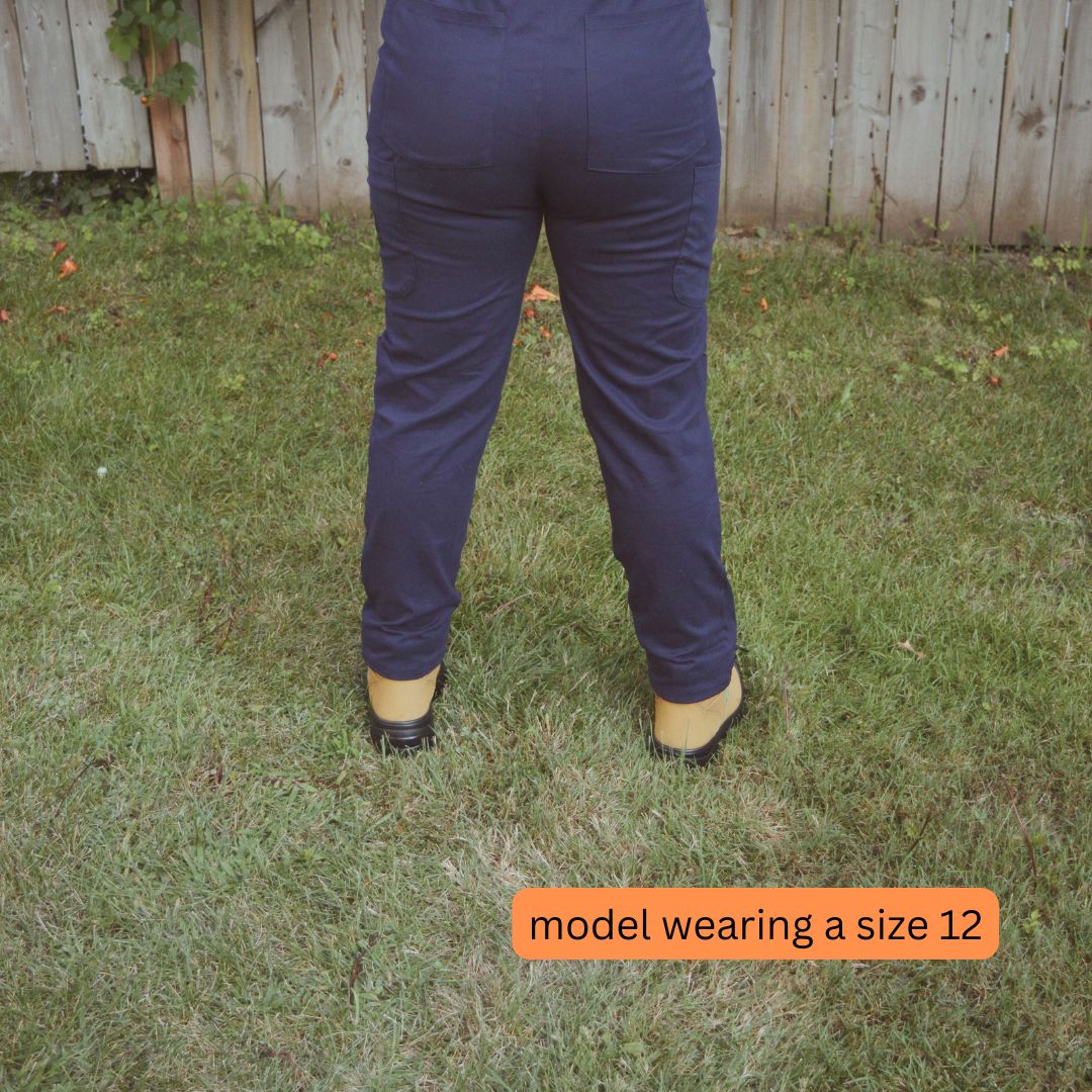 Women's Navy-Blue Work Pants