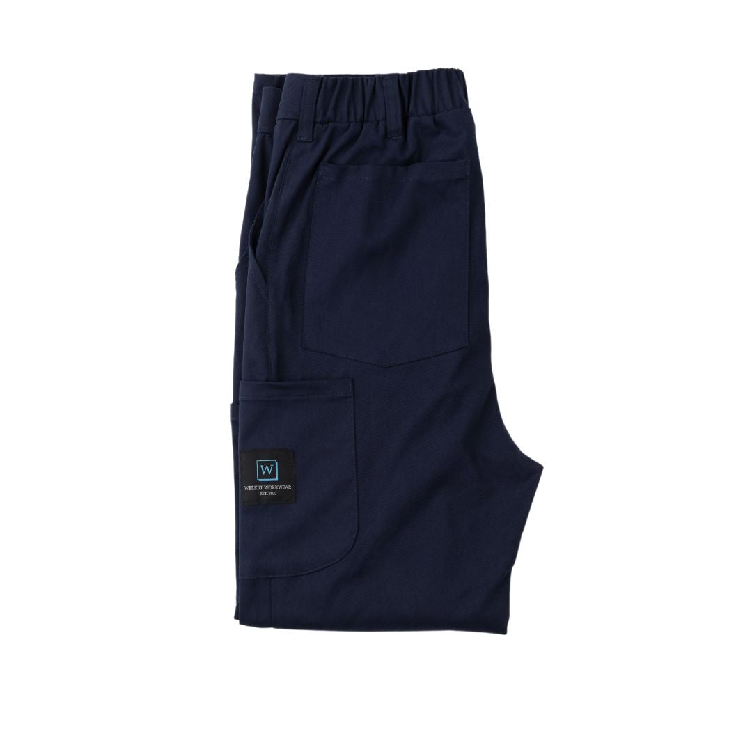 Women's Navy-Blue Work Pants